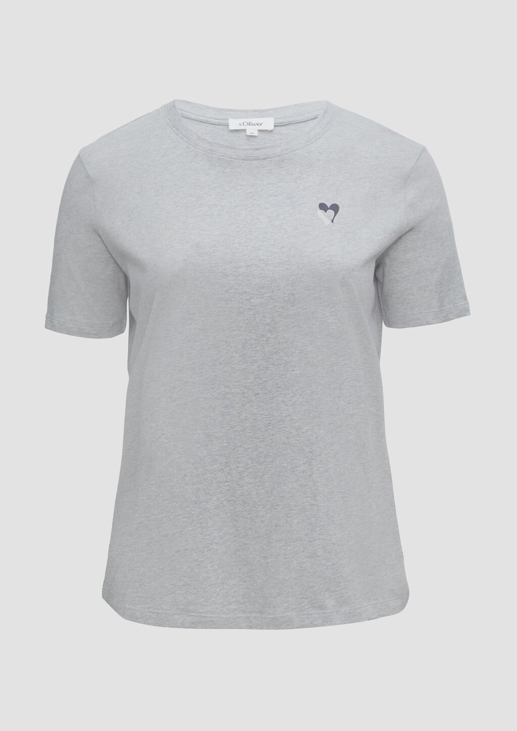 T-Shirt mit Herz-Stickerei