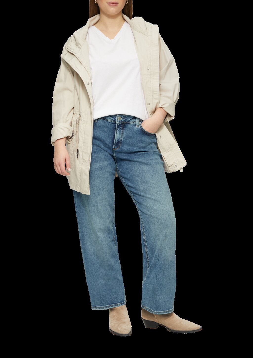 Jeans / Slim Fit / Mid Rise / Straight Leg