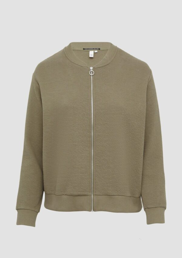 Strukturierter Sweatblouson