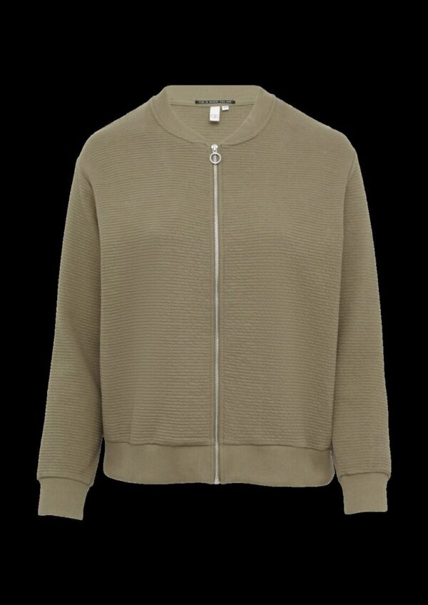 Strukturierter Sweatblouson