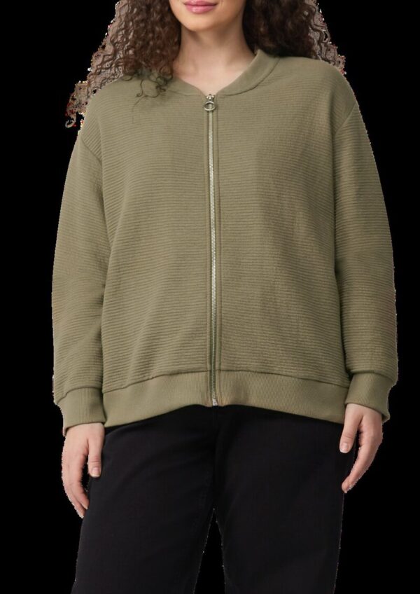 Strukturierter Sweatblouson