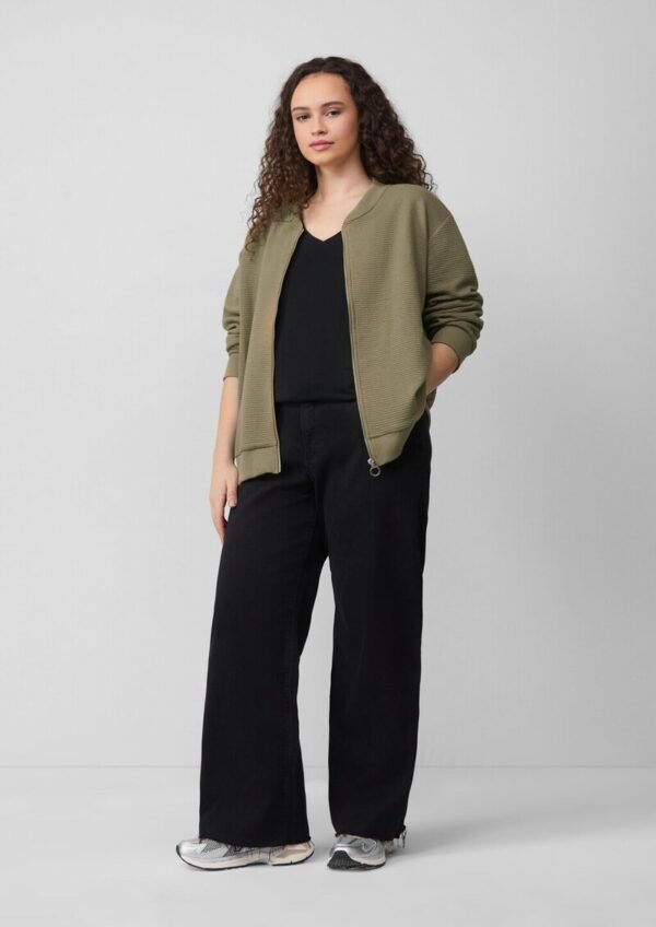 Strukturierter Sweatblouson