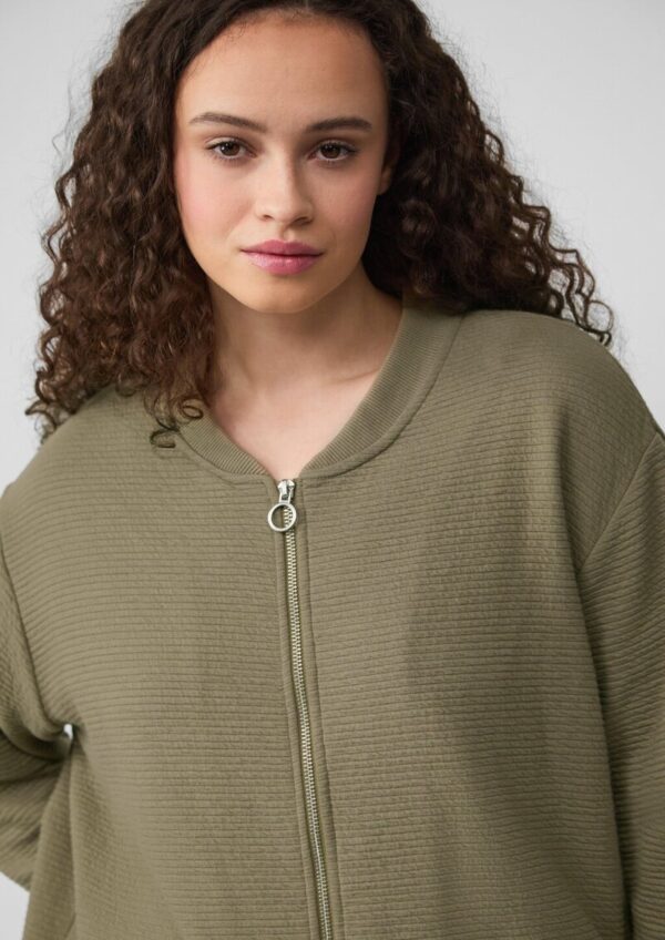 Strukturierter Sweatblouson