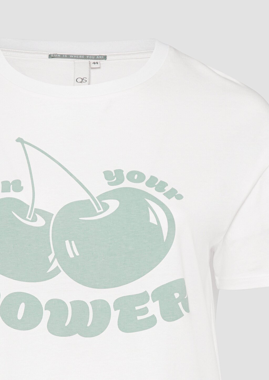 Printshirt mit überschnittener Schulter