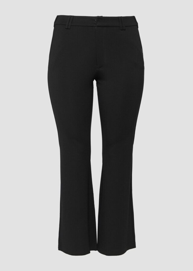 Bootcut-Pants aus Interlockjersey im Viskosemix