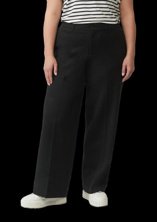 Hose aus Interlockjersey mit Wide Leg und Elastikbund