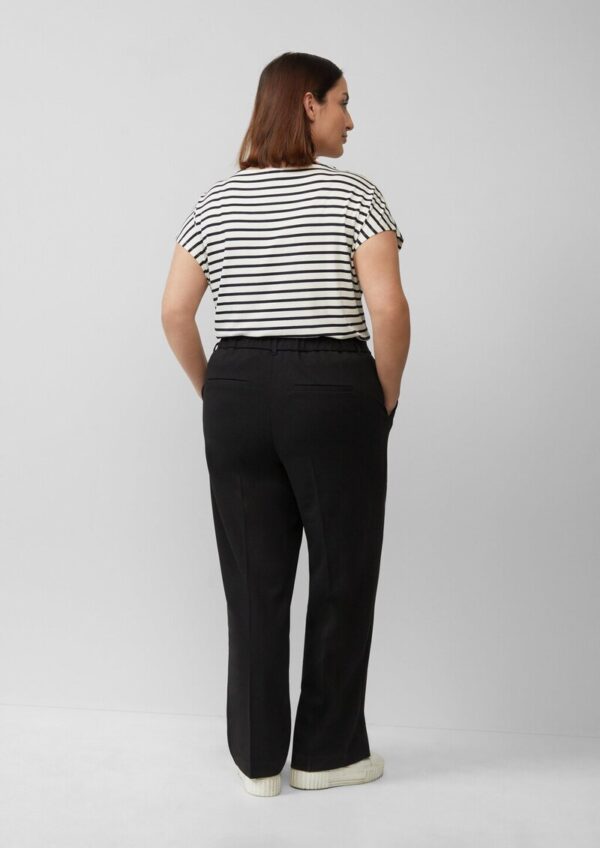 Hose aus Interlockjersey mit Wide Leg und Elastikbund