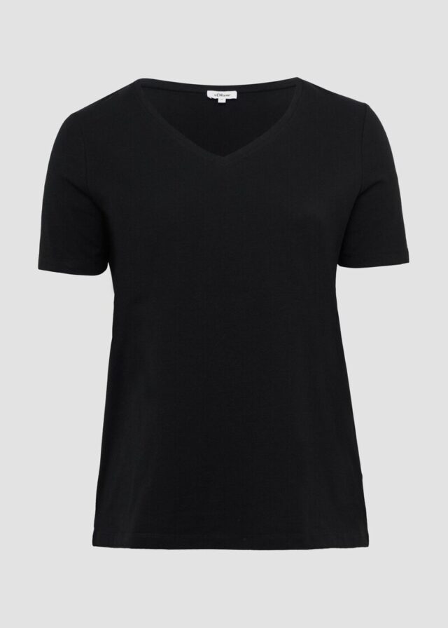 T-Shirt mit V-Ausschnitt