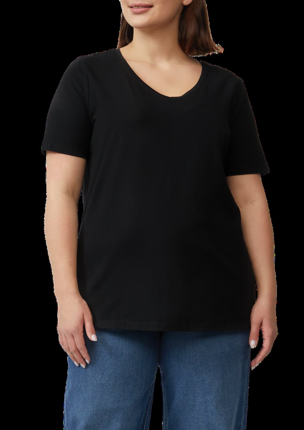 T-Shirt mit V-Ausschnitt