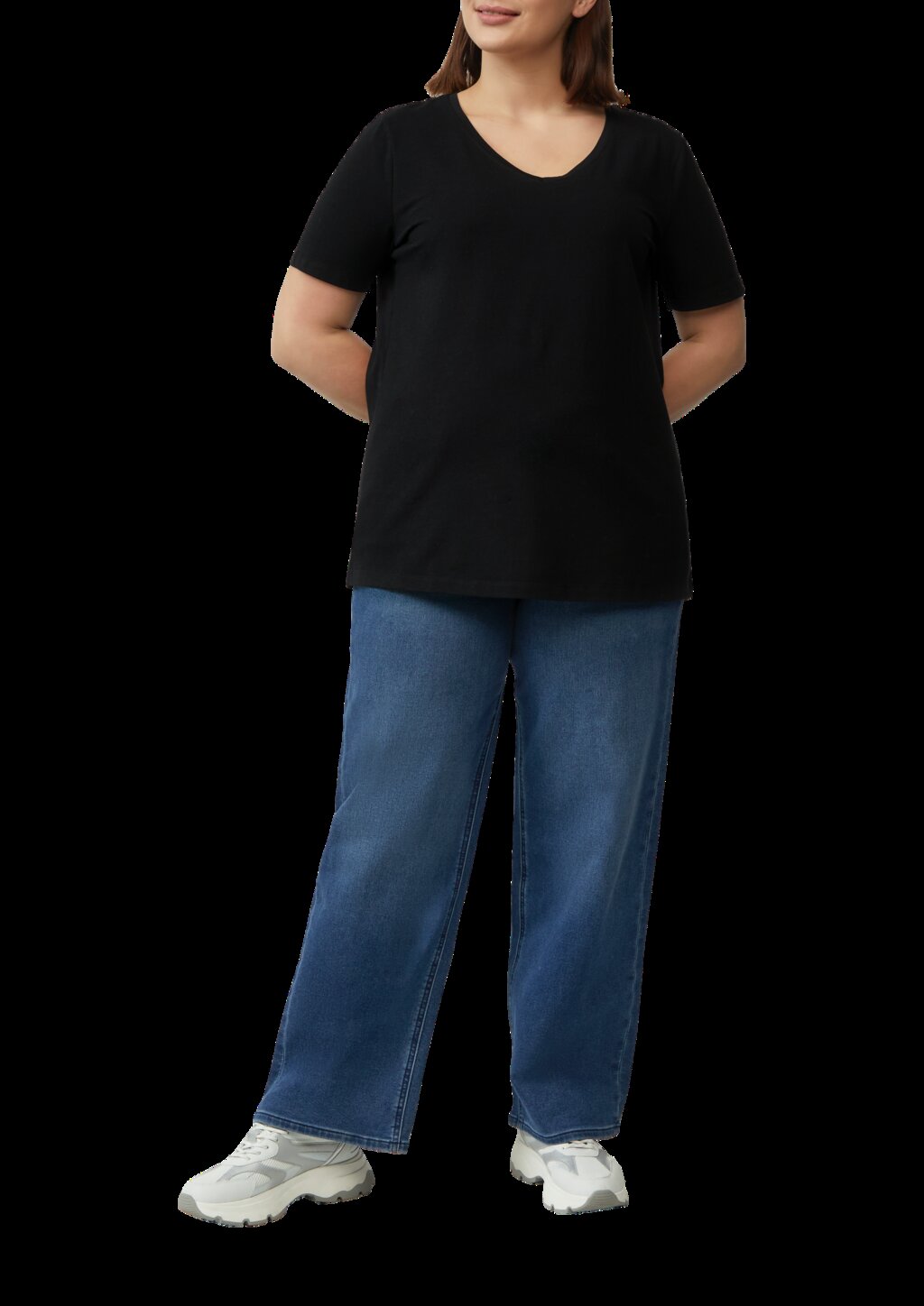 T-Shirt mit V-Ausschnitt