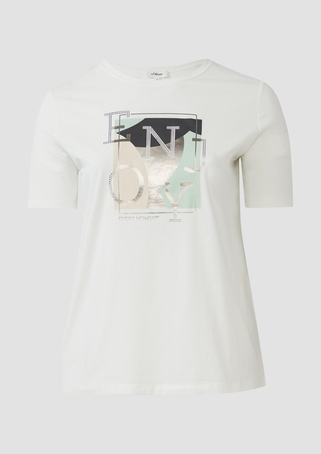 Elastisches T-Shirt mit Frontprint