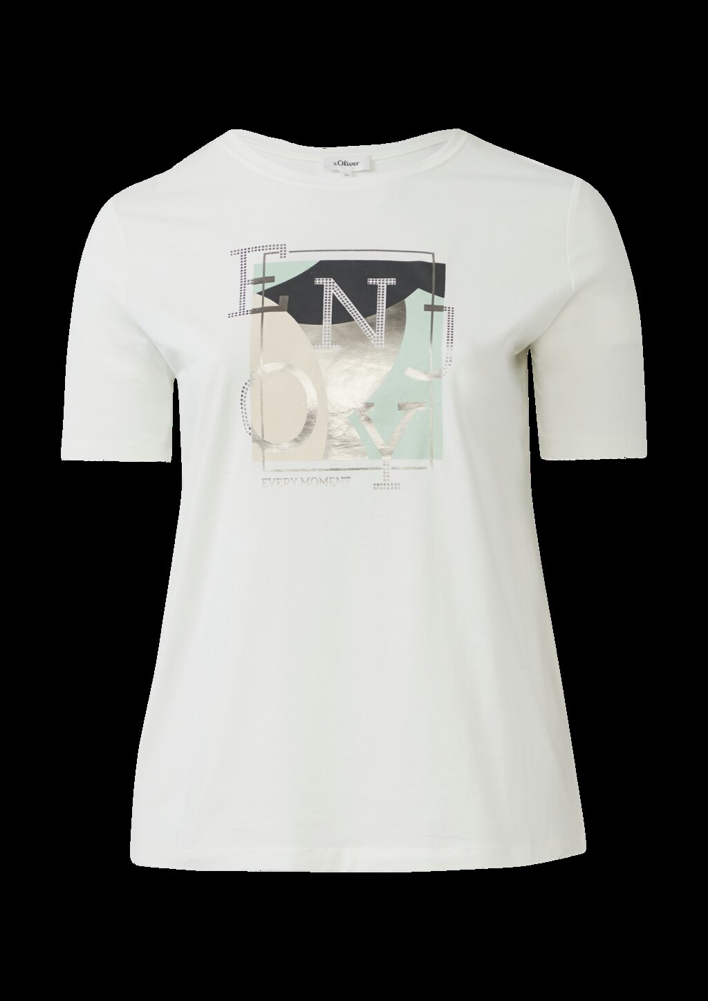 Elastisches T-Shirt mit Frontprint