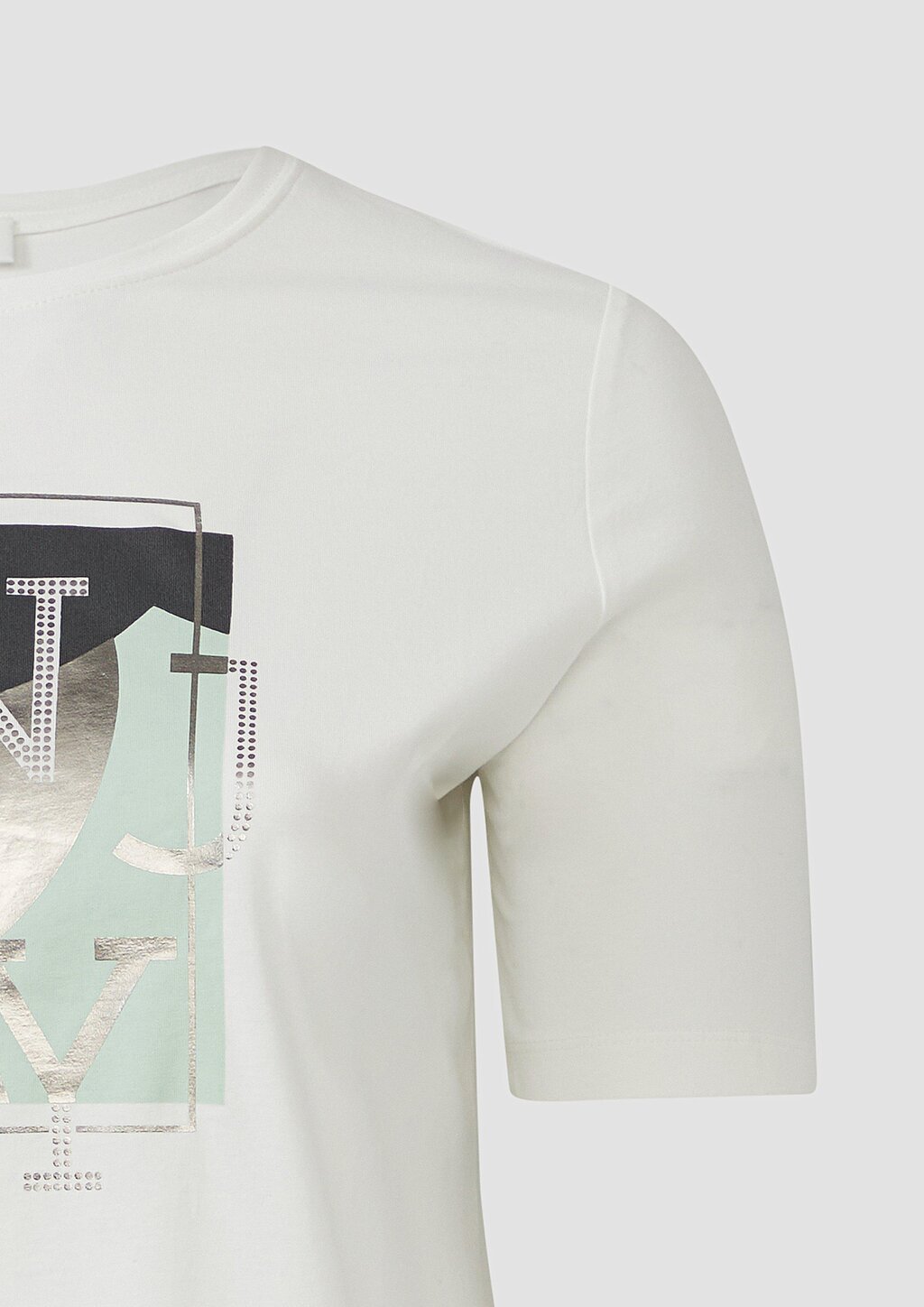 Elastisches T-Shirt mit Frontprint