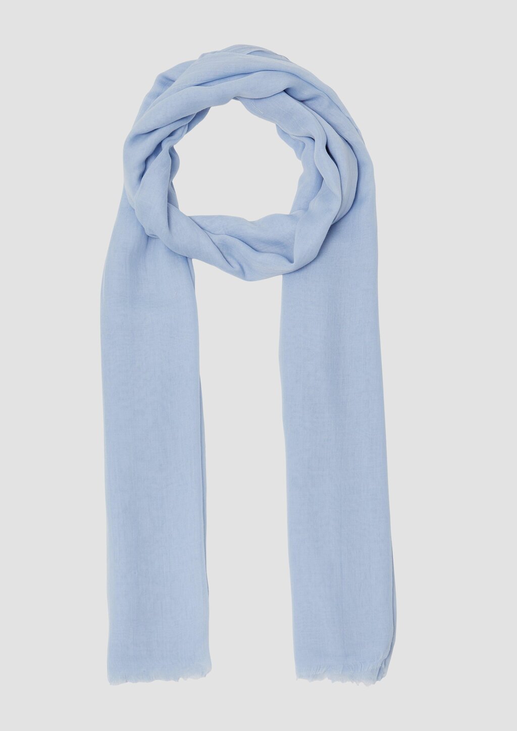 Leichter Schal aus Webware mit Fransen