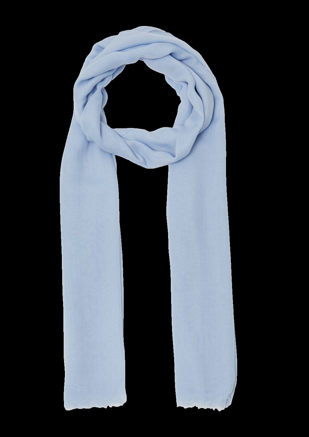 Leichter Schal aus Webware mit Fransen