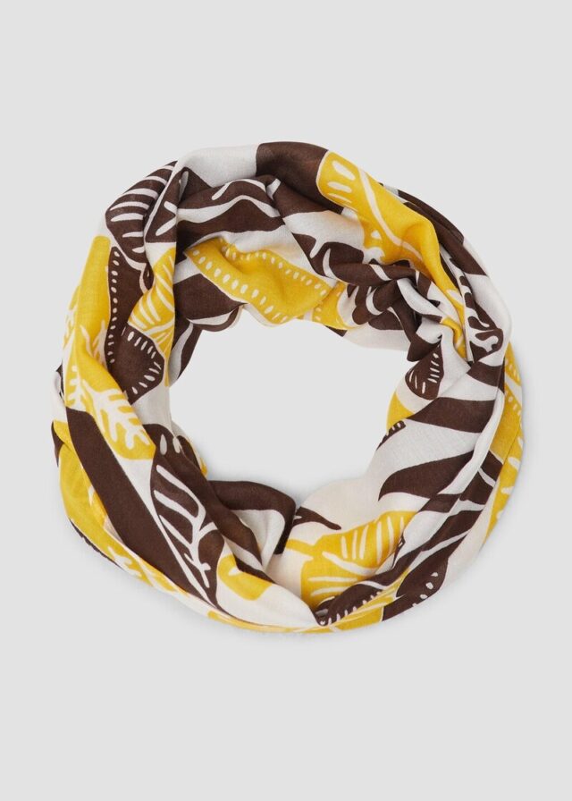 Loop-Schal aus Viskose mit floralem Muster