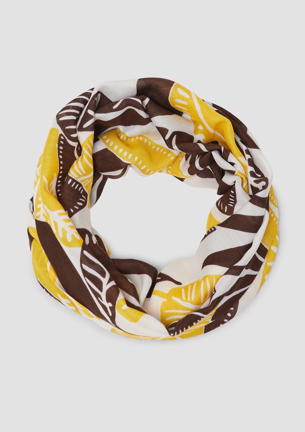 Loop-Schal aus Viskose mit floralem Muster