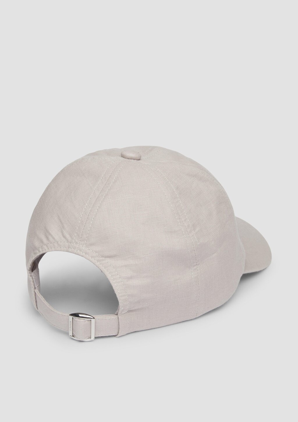 Kappe aus Leinenmix mit Logo-Stickerei