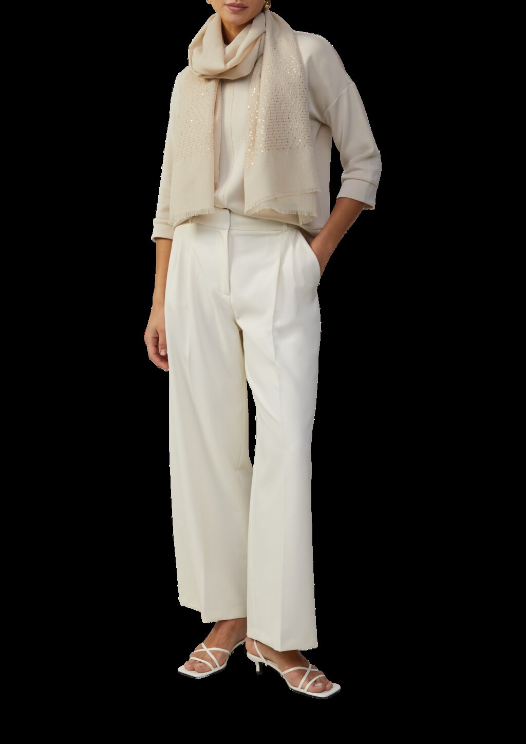 Festiver Schal mit Pailletten