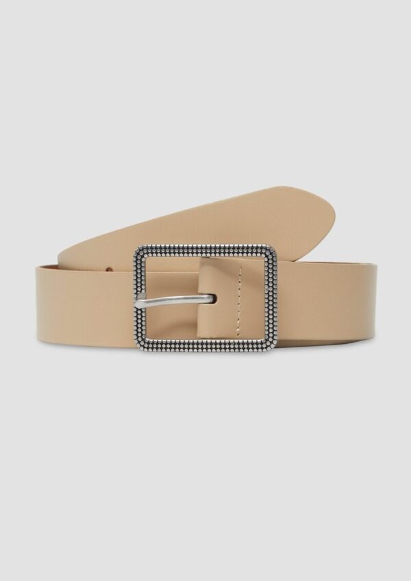 Ledergürtel mit rechteckiger Dornschließe