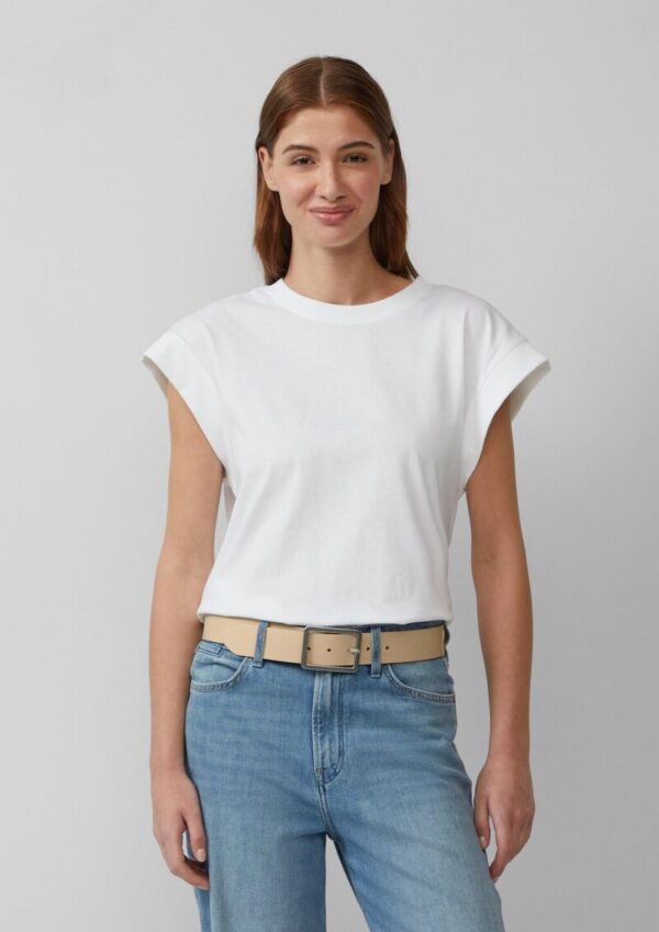 Ledergürtel mit rechteckiger Dornschließe