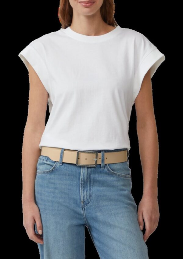 Ledergürtel mit rechteckiger Dornschließe