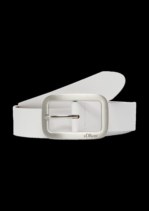 Gürtel aus Leder mit Logo