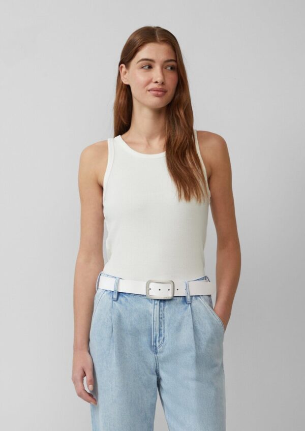 Gürtel aus Leder mit Logo