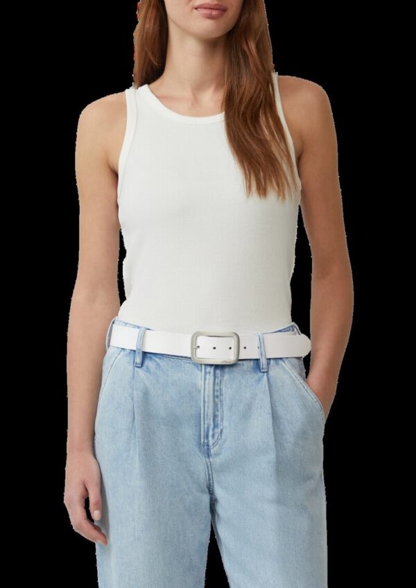 Gürtel aus Leder mit Logo