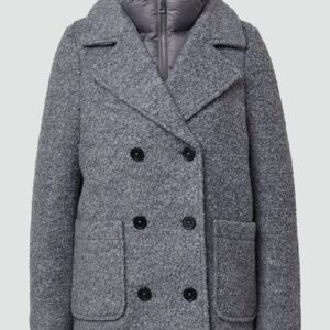 Bouclé-Jacke mit herausnehmbarem Steppeinsatz