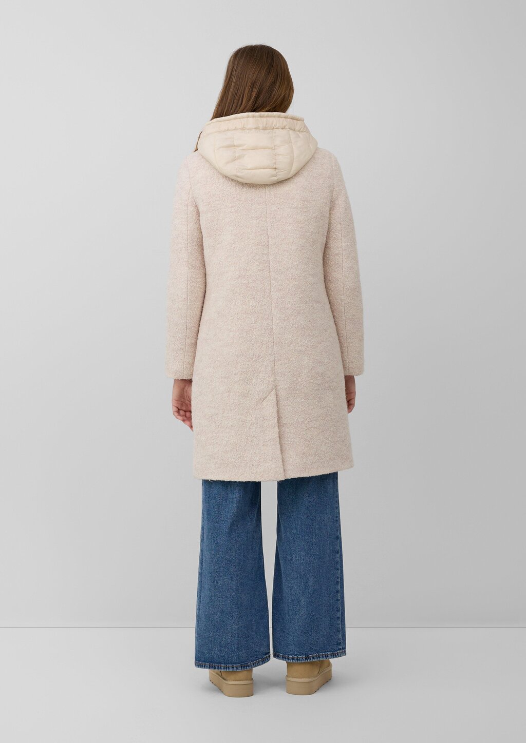 Mantel aus Wollmix mit herausnehmbarem Steppeinsatz