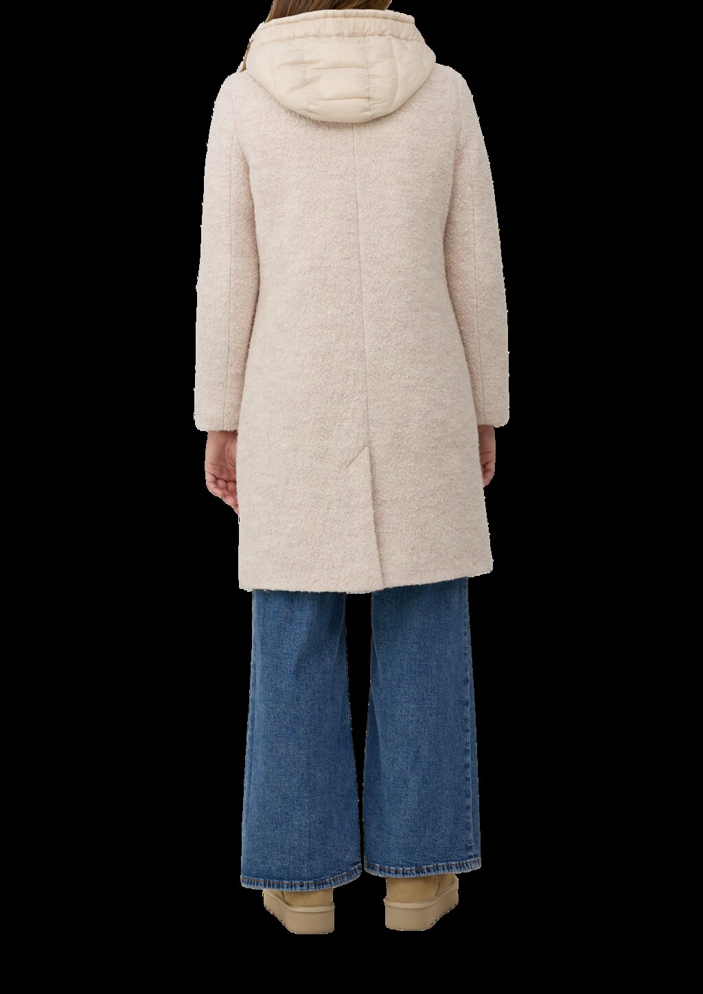 Mantel aus Wollmix mit herausnehmbarem Steppeinsatz