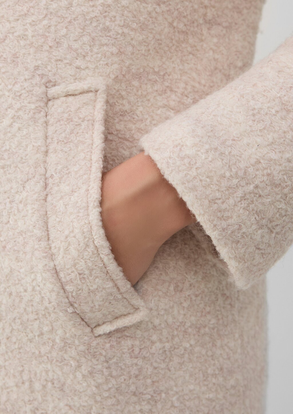 Mantel aus Wollmix mit herausnehmbarem Steppeinsatz