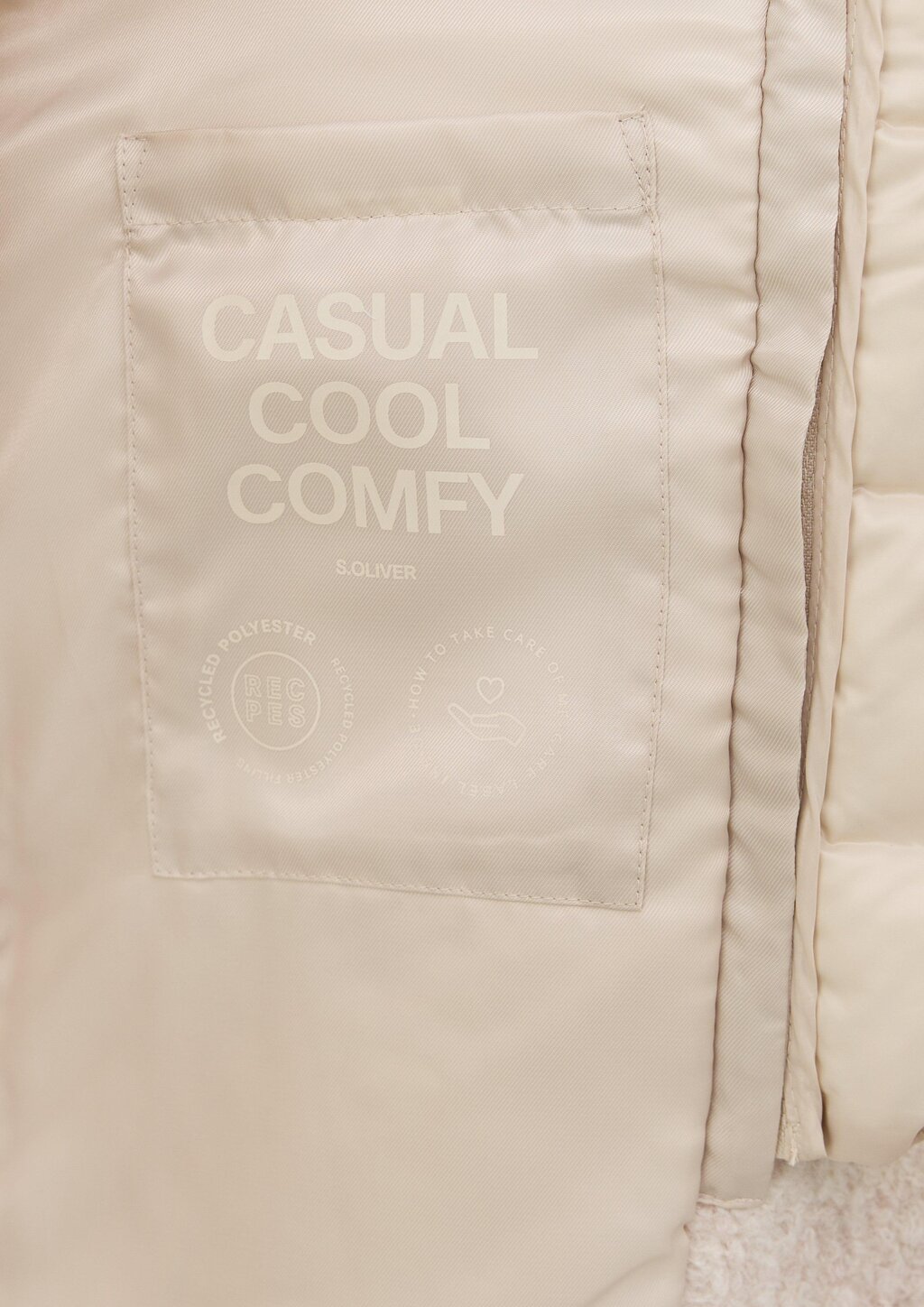 Mantel aus Wollmix mit herausnehmbarem Steppeinsatz