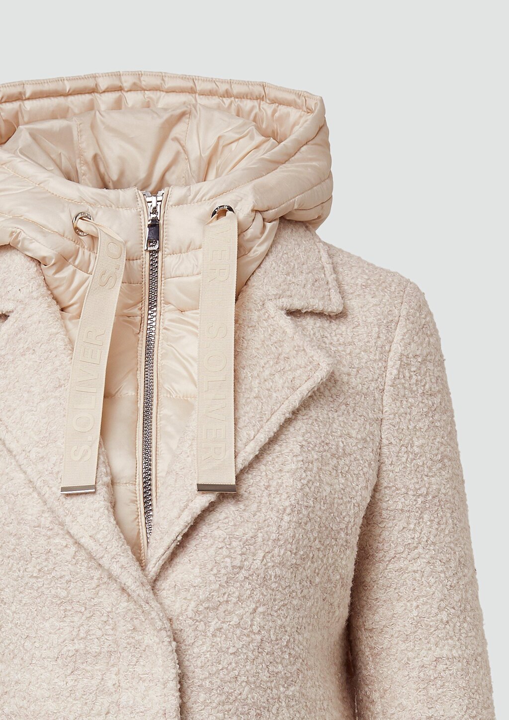 Mantel aus Wollmix mit herausnehmbarem Steppeinsatz