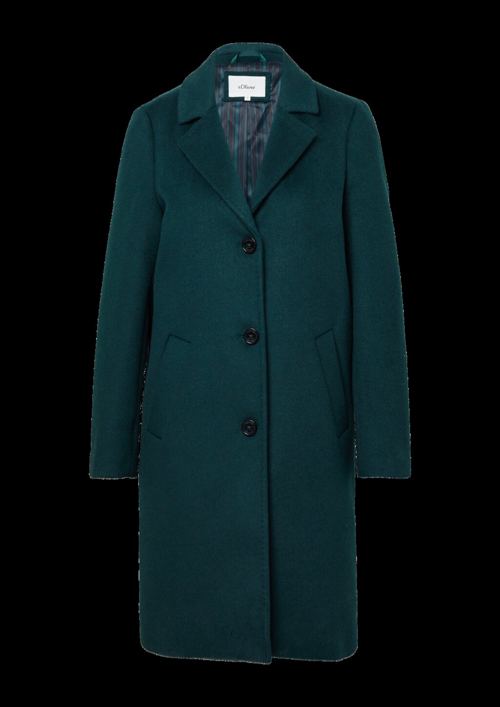 Mantel aus Wollmix mit Reverskragen