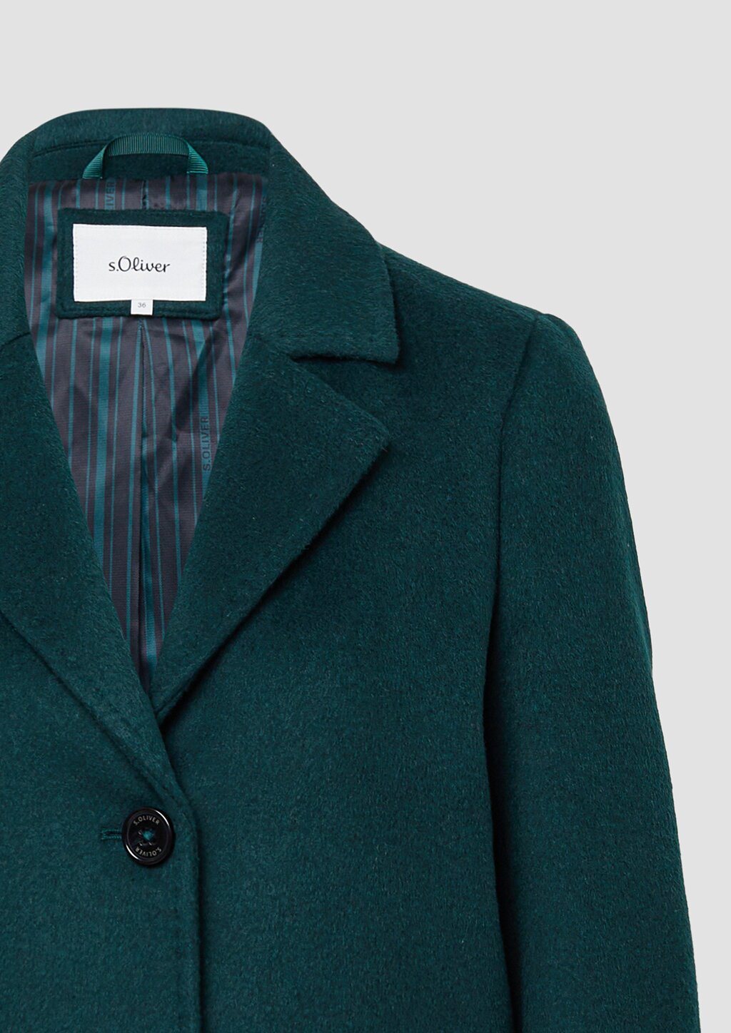 Mantel aus Wollmix mit Reverskragen