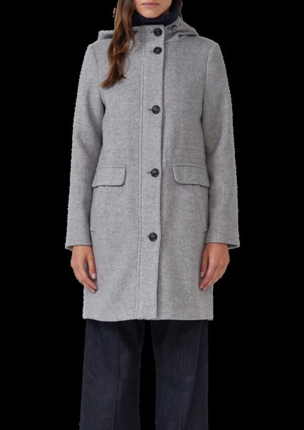 Parka aus Wollmix mit Weitenregulierung