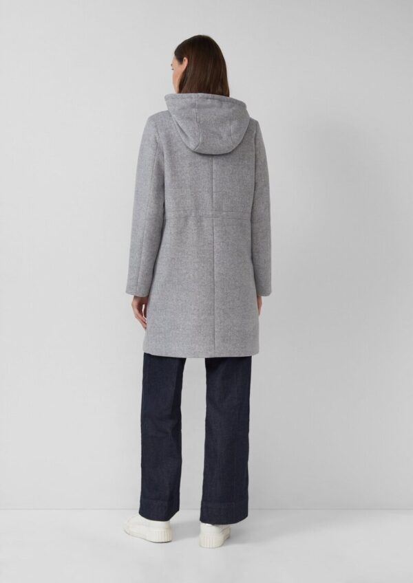 Parka aus Wollmix mit Weitenregulierung