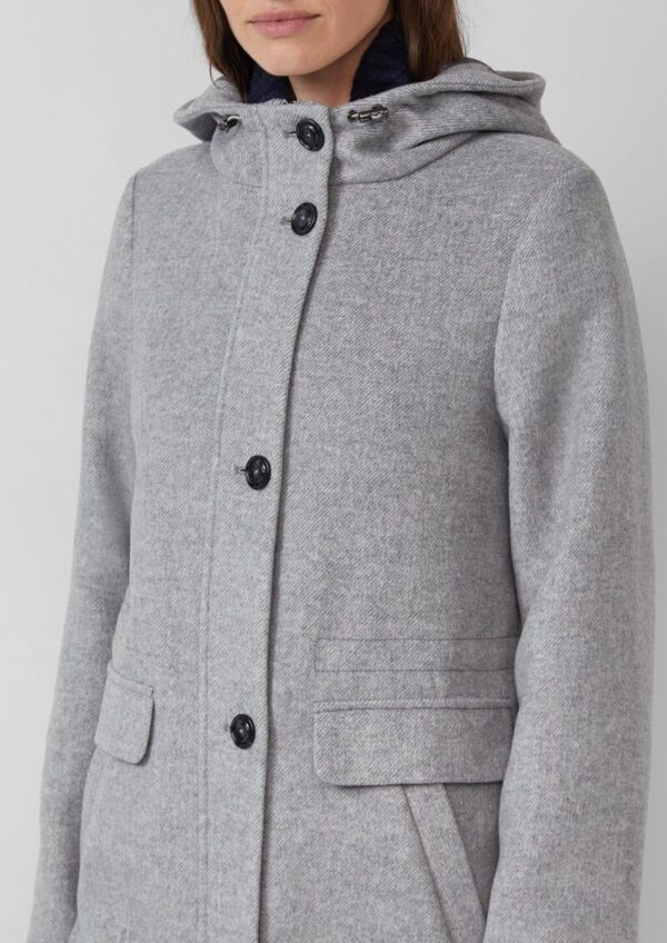 Parka aus Wollmix mit Weitenregulierung