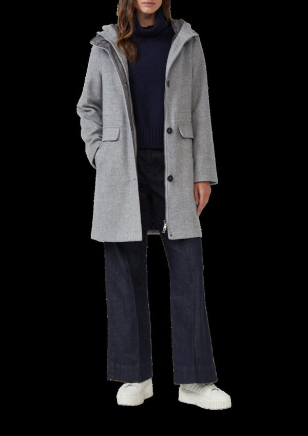 Parka aus Wollmix mit Weitenregulierung
