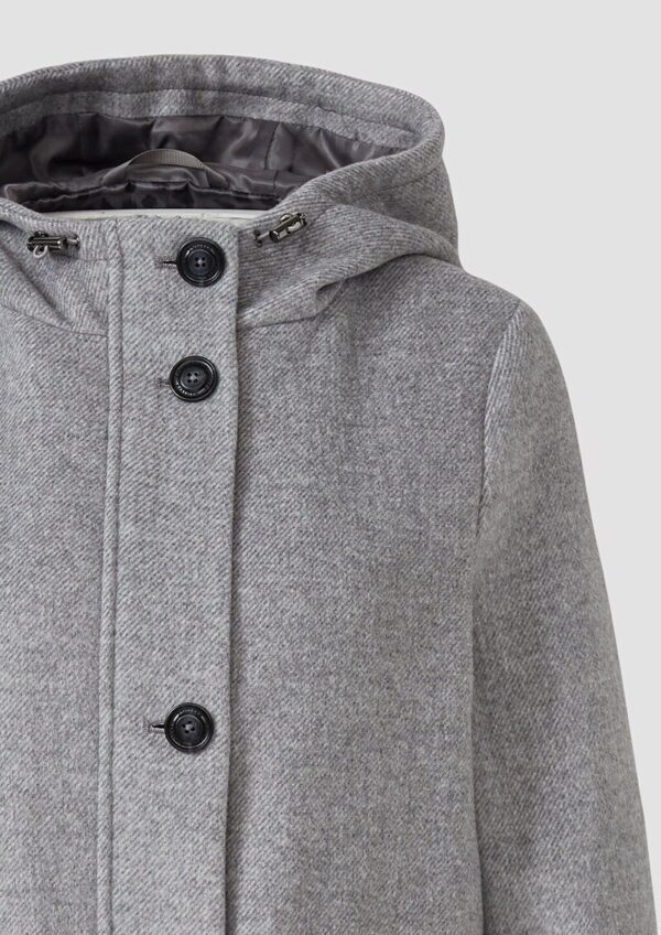 Parka aus Wollmix mit Weitenregulierung