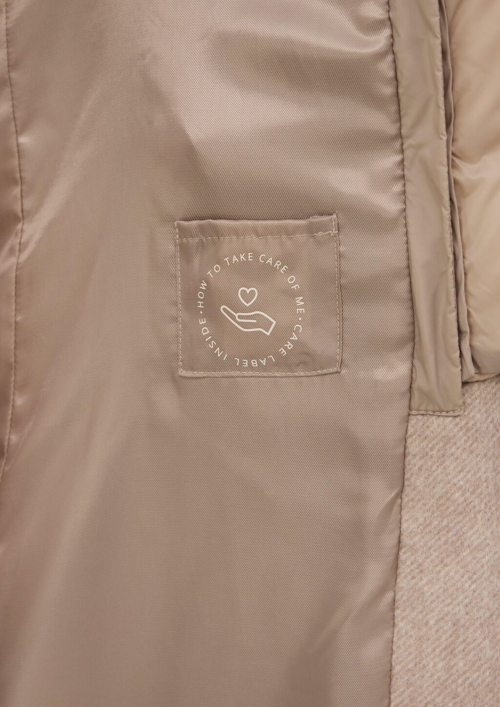 Slim-Fit-Mantel aus Webware mit herausnehmbarem Steppeinsatz