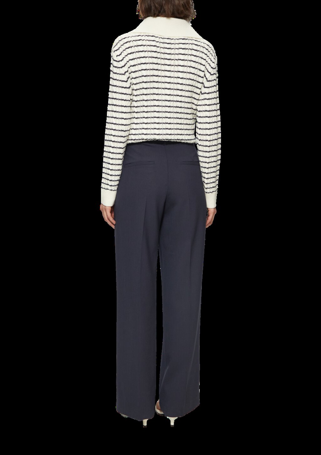 Elegante Hose mit Extra Wide Leg aus Viskosemix