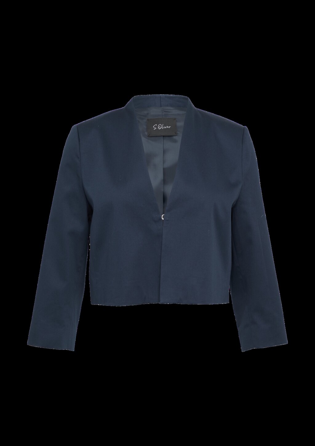 Verkürzter Blazer mit 3/4-Ärmeln