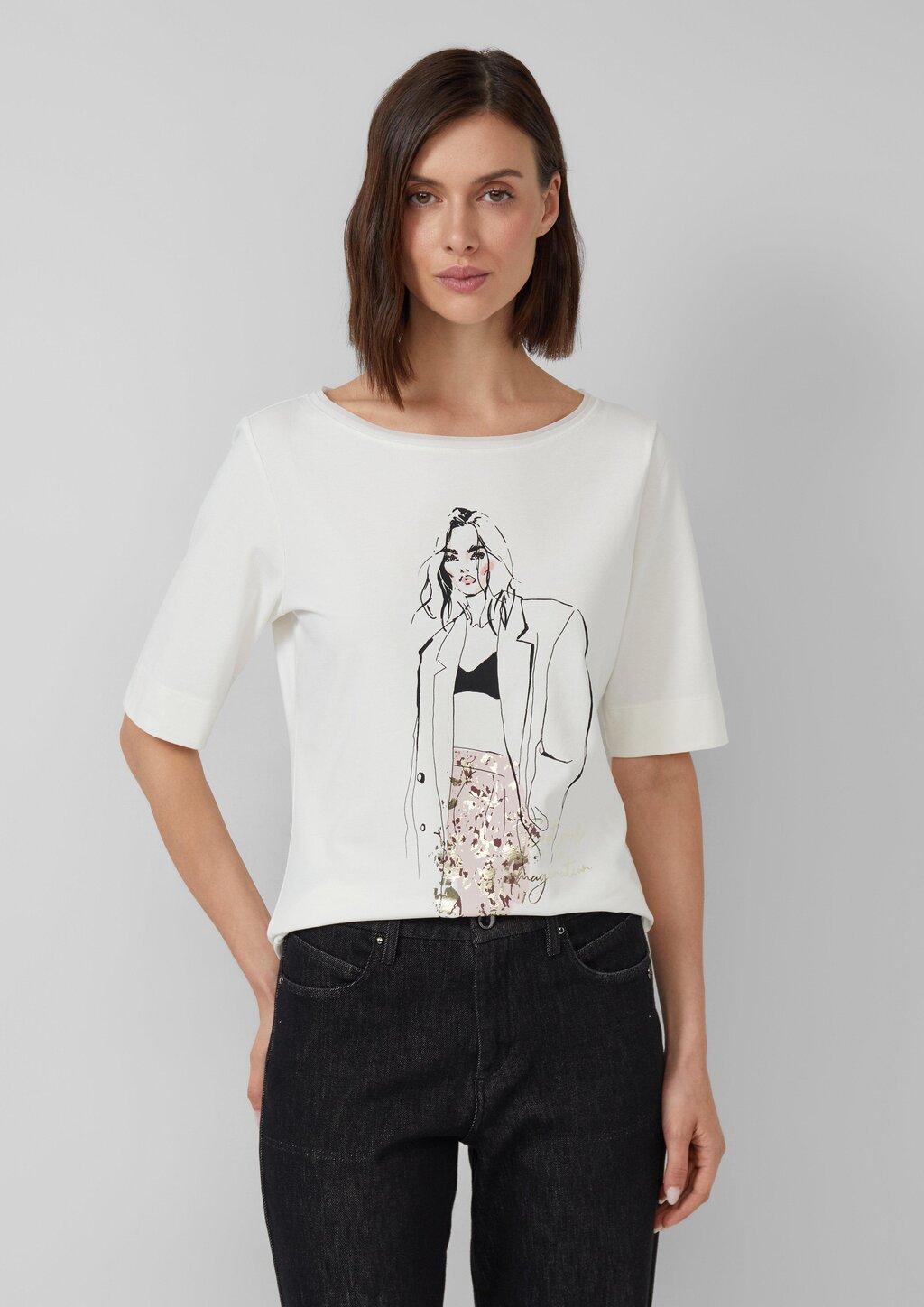 Jersey-Shirt mit Artwork