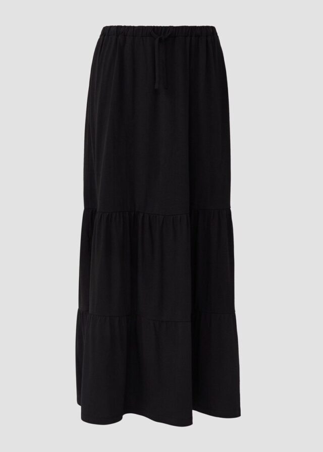 Maxi-Stufenrock aus Jersey