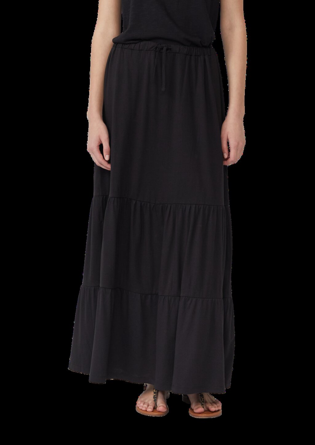 Maxi-Stufenrock aus Jersey