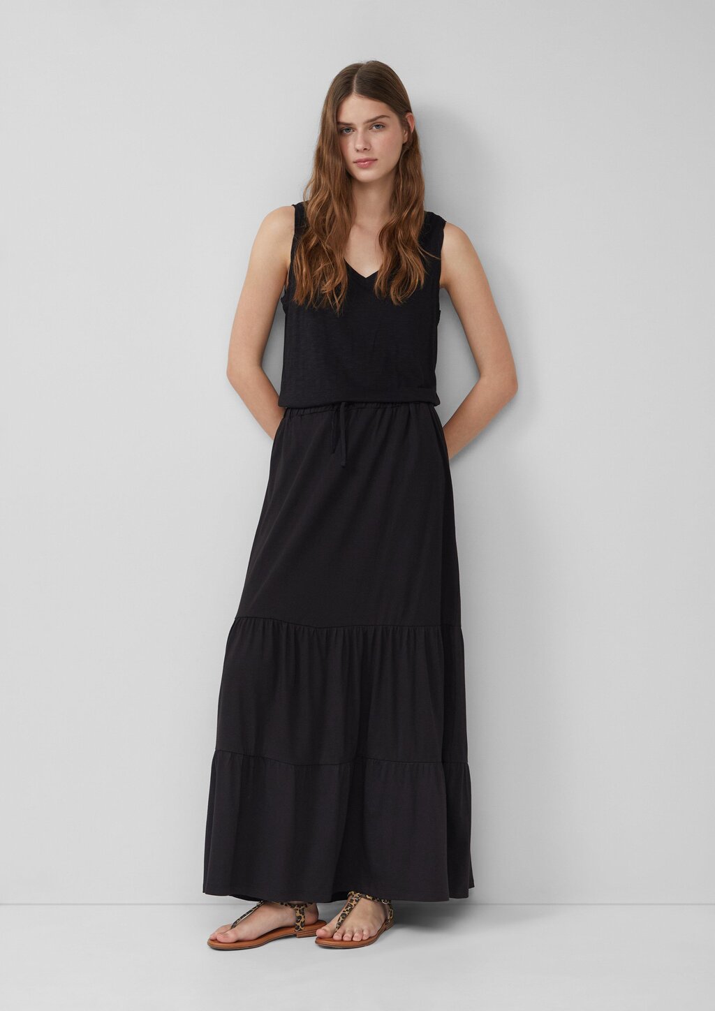 Maxi-Stufenrock aus Jersey