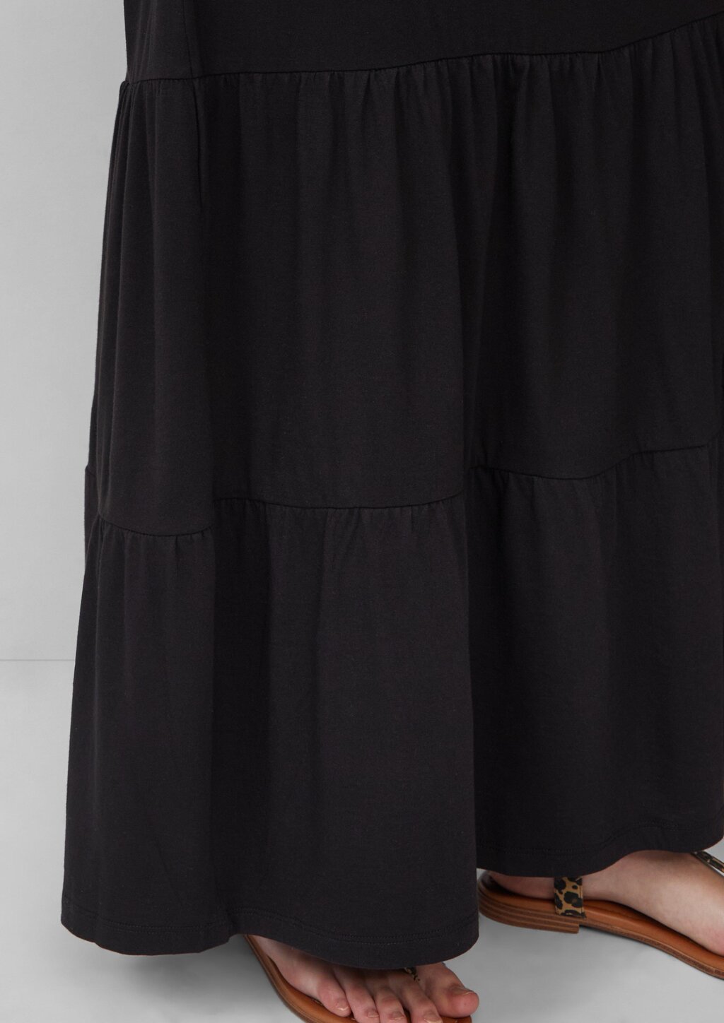 Maxi-Stufenrock aus Jersey